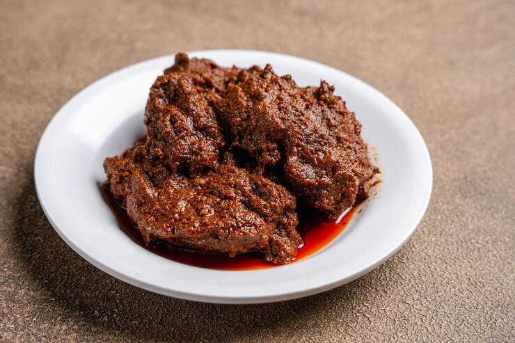 Beef Rendang ist ein Minang-Gericht aus der Region Minangkabau in West-Sumatra Indonesien