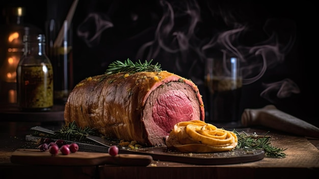 Beef Wellington ein Steakgericht englischen Ursprungs aus Filetsteak