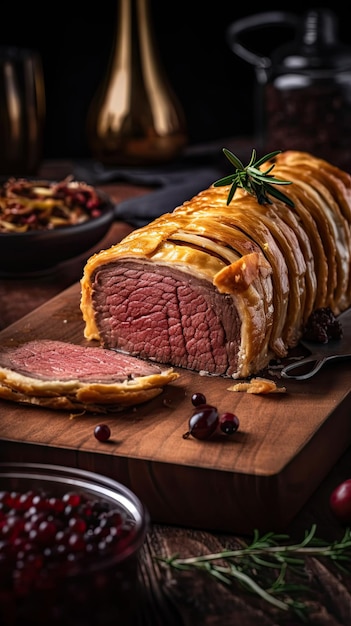 Beef Wellington ein Steakgericht englischen Ursprungs aus Filetsteak