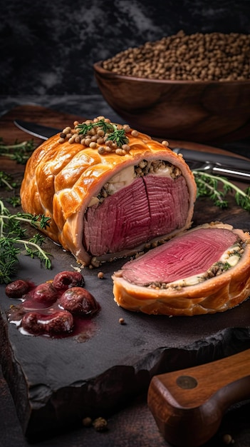 Beef Wellington ein Steakgericht englischen Ursprungs aus Filetsteak