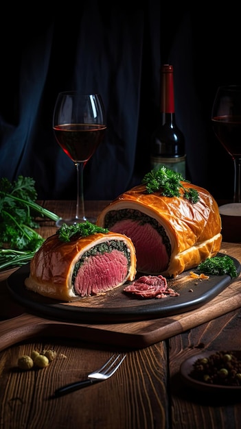 Beef Wellington ein Steakgericht englischen Ursprungs aus Filetsteak