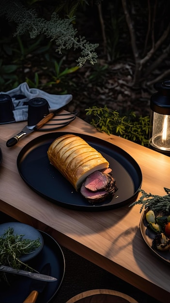 Beef Wellington, un plato de bistec de origen inglés hecho con solomillo