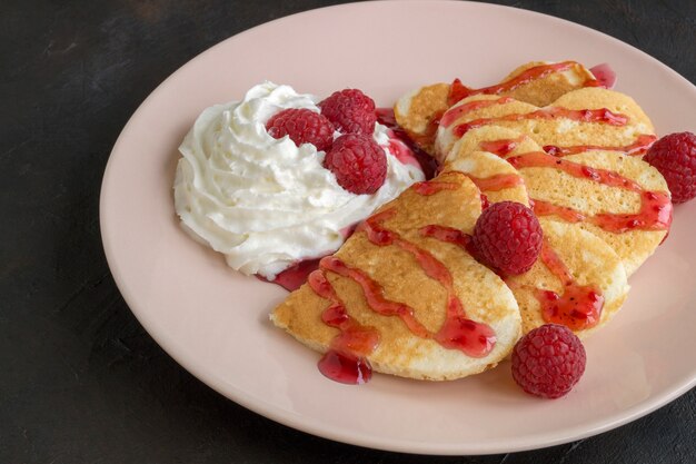 Beeren hausgemachte Pfannkuchen