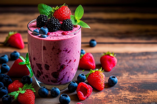 Beeren-Smoothie für den Sommer