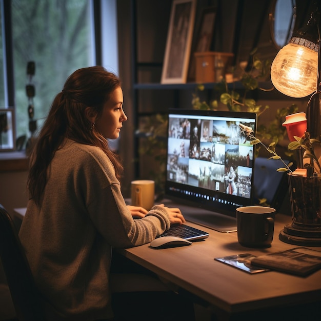 Befähigte Frauen, die mit Computern arbeiten – inspirierende Bilder