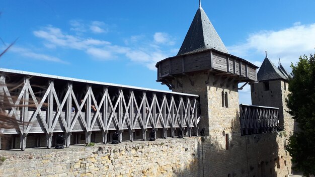 Foto befestigte mauer gegen den himmel