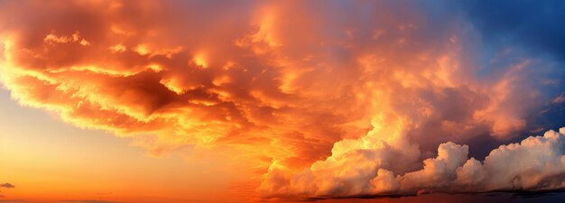 Foto begeisterende wolken am sonnenaufgang und sonnenuntergang