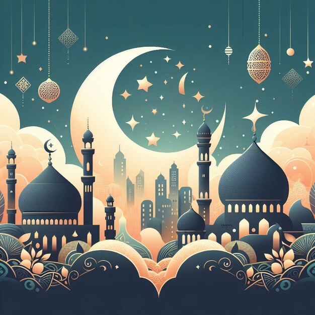 Begrüßungsdesign für den Feiertag Eid al-Adha