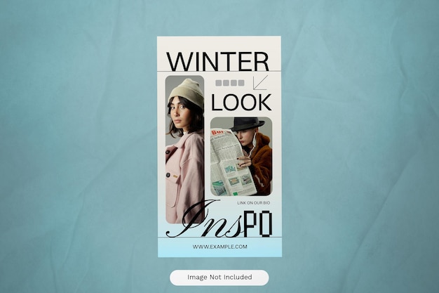 Beige Black Utilitarian Winter Mode Social Media Story (Soziale Medien-Geschichte)