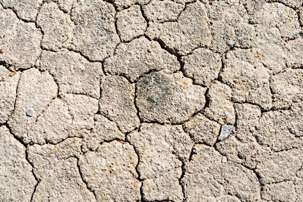 Beige claro agrietado tierra seca arena desierto fondo concepto abstracto de espacio de copia de calentamiento global
