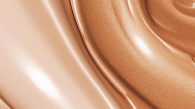 Beige dorado textura cosmética base líquida brillo dorado bronceador resaltador o corrector como fondo de producto de maquillaje de belleza cosméticos para el cuidado de la piel y maquillaje de lujo generativo ai