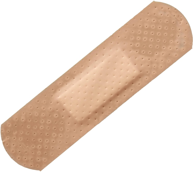 Foto beige heftpflaster - isoliert