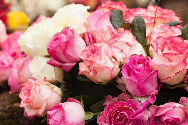 Beige und rosa Rosenhintergrund, Muster für Hochzeitsdesign