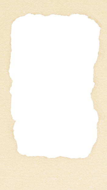 Beige zerrissenes PNG-Papierrahmen durchsichtiger Hintergrund