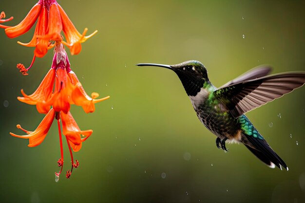 Beija-flor na Costa Rica