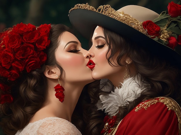 Beijo de uma rosa