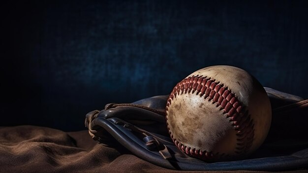 béisbol en el fondo de barro