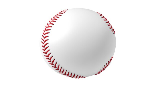 Foto béisbol sobre un fondo blanco