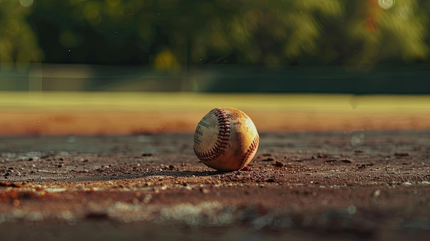 Beisebol em campo de esportes Inteligência Artificial Gerativa