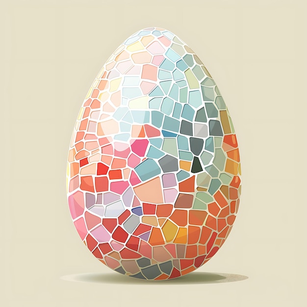 Beitzah hart gekochtes Ei mit der Textur einer gebrochenen Eierschale Mos Illustration Trending Hintergrunddekor