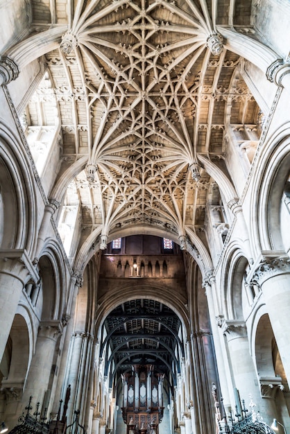 Bela arquitetura catedral da igreja de cristo oxford, reino unido