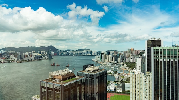 Bela arquitetura, cidade de hong kong.