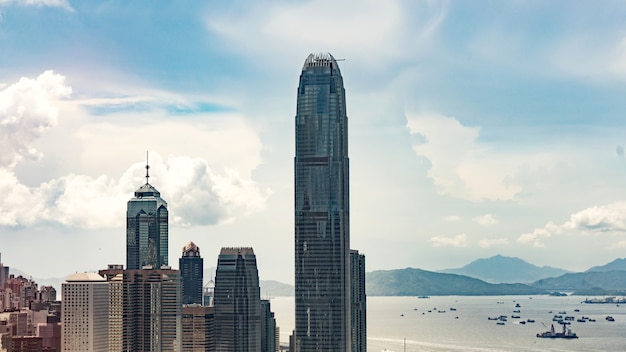 Bela arquitetura, cidade de hong kong.