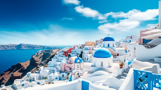 bela arquitetura destino de viagem santorini grécia