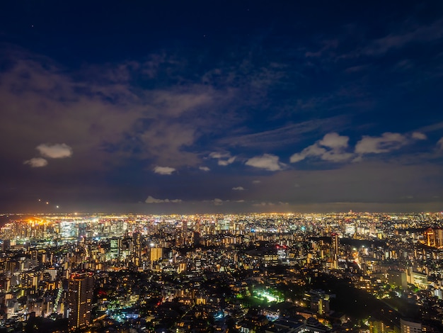 Foto bela arquitetura e construção da paisagem urbana de tóquio