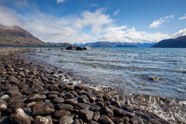 Bela cênica do lago wanaka ilha sul da nova zelândia viagem mais popular destinatio