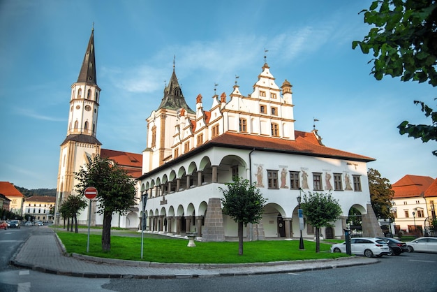 Bela cidade histórica Levoca. Eslováquia, Europa. Viagem e viagem.