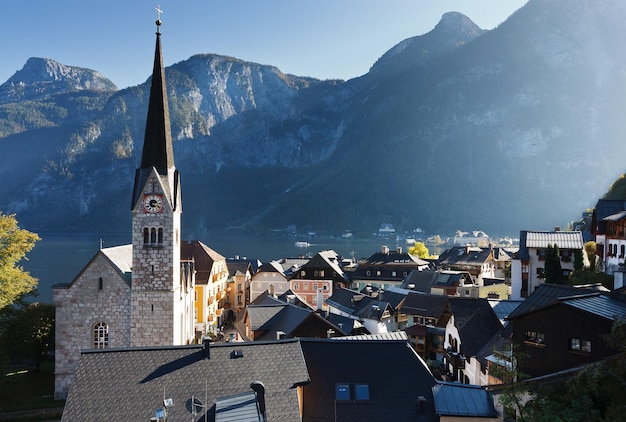 Bela Hallstatt na Áustria