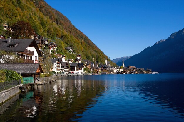 Bela Hallstatt na Áustria