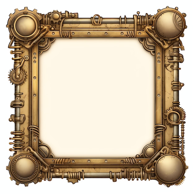 Foto bela ilustração de clipart de quadro steampunk