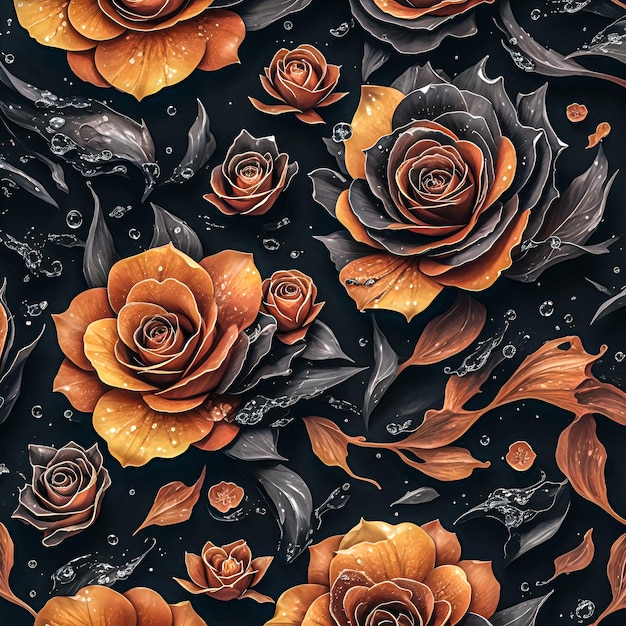 bela ilustração de fundo de arte floral