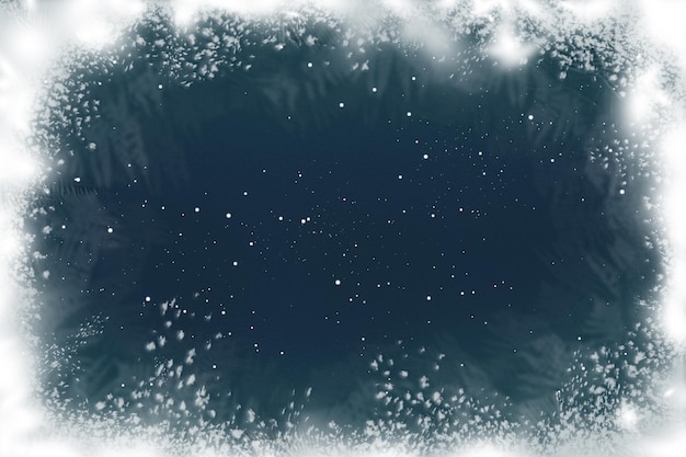 Foto bela ilustração de padrão de geada tempo frio de inverno