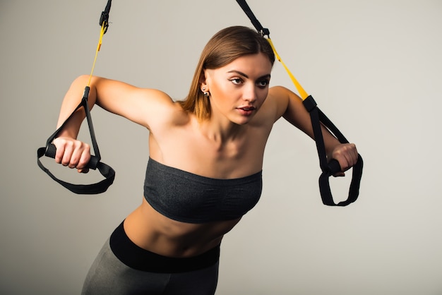 Bela jovem desportista feminina