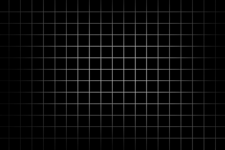 Foto bela linha de grade hd com fundo de sombra preta e preta