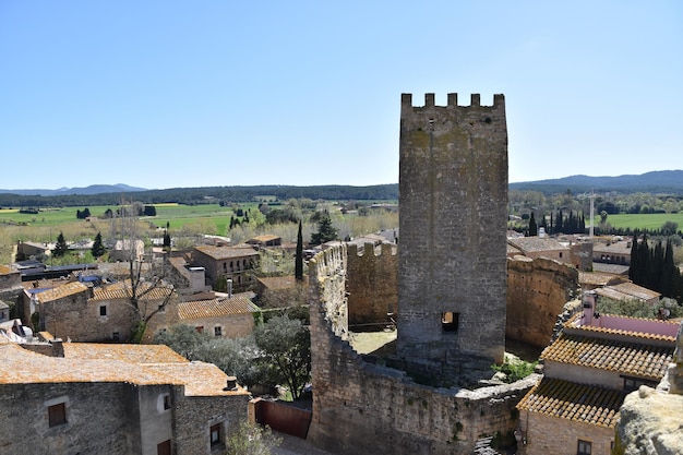 Foto bela paisagem da garrotxa girona