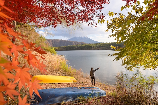 Bela paisagem da montanha Fuji, Japão