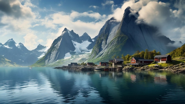 Bela paisagem da Noruega