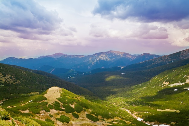 Bela paisagem das montanhas Low Tatras