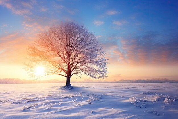 Bela paisagem de inverno com árvores cobertas de neve protetor de tela e outros usos