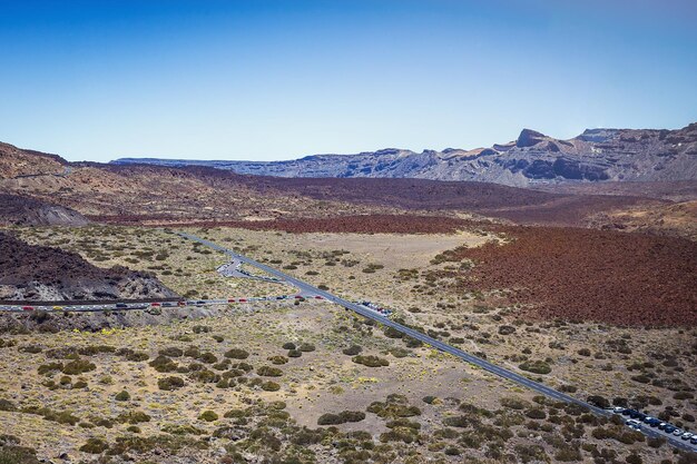 Bela paisagem do Parque Nacional de Teide Tenerife Ilhas Canárias Espanha