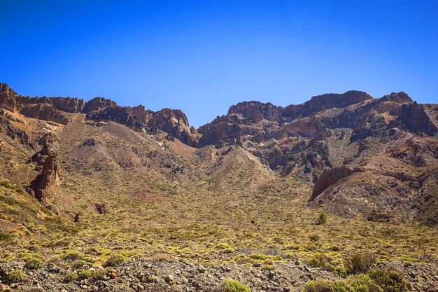 Bela paisagem do Parque Nacional de Teide Tenerife Ilhas Canárias Espanha