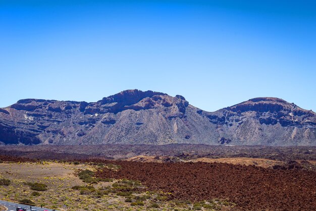 Bela paisagem do Parque Nacional de Teide Tenerife Ilhas Canárias Espanha