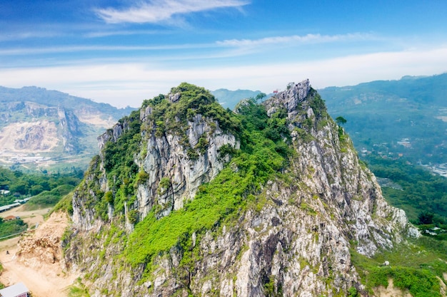 Bela paisagem do pico do site Stone Garden