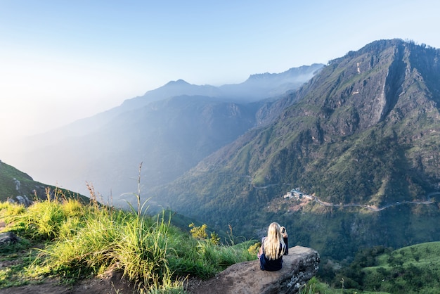 Bela paisagem em ella, sri lanka