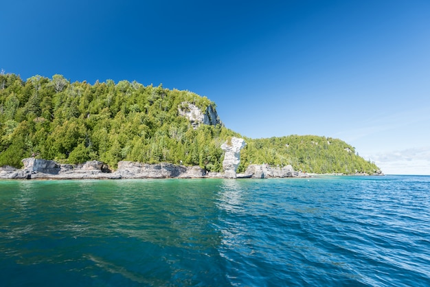 Bela paisagem em Tobermory, Ontário, Canadá