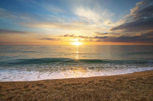 Bela paisagem marinha Composição da natureza